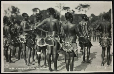 Mangbetu, női WC, Kazimir Zagourski alkotó: Casimir Zagourski